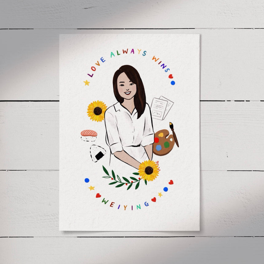 Colorful Cartoon Portrait Illustration