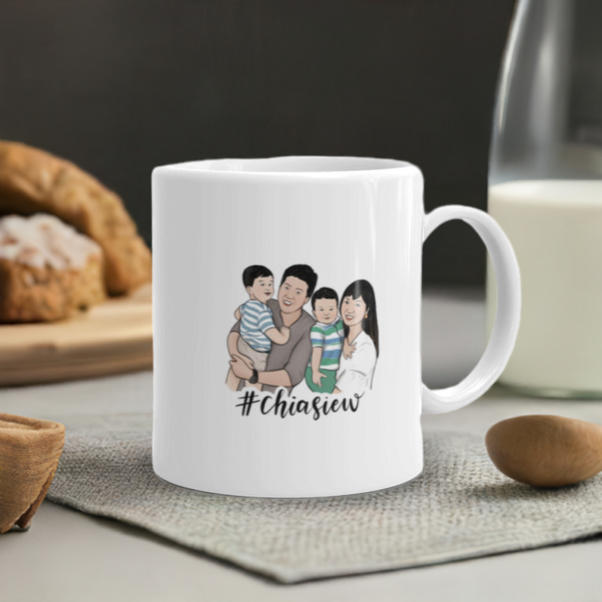 Custom Family Portrait Mug