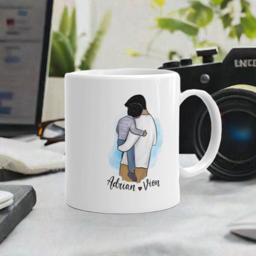 Best Dad with Child Mug