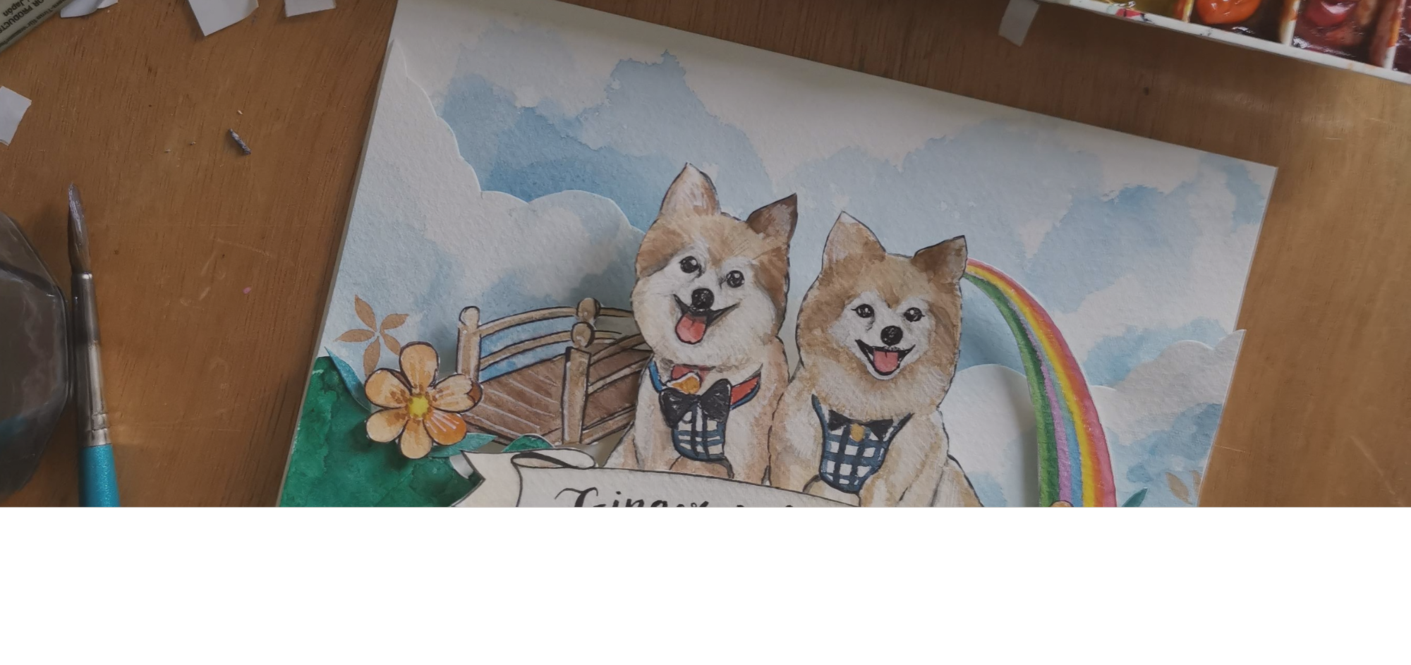 Honoring Our Beloved Pets: Creating a Lasting Memorial with Rainbow Bridge Floral Papercut Frames