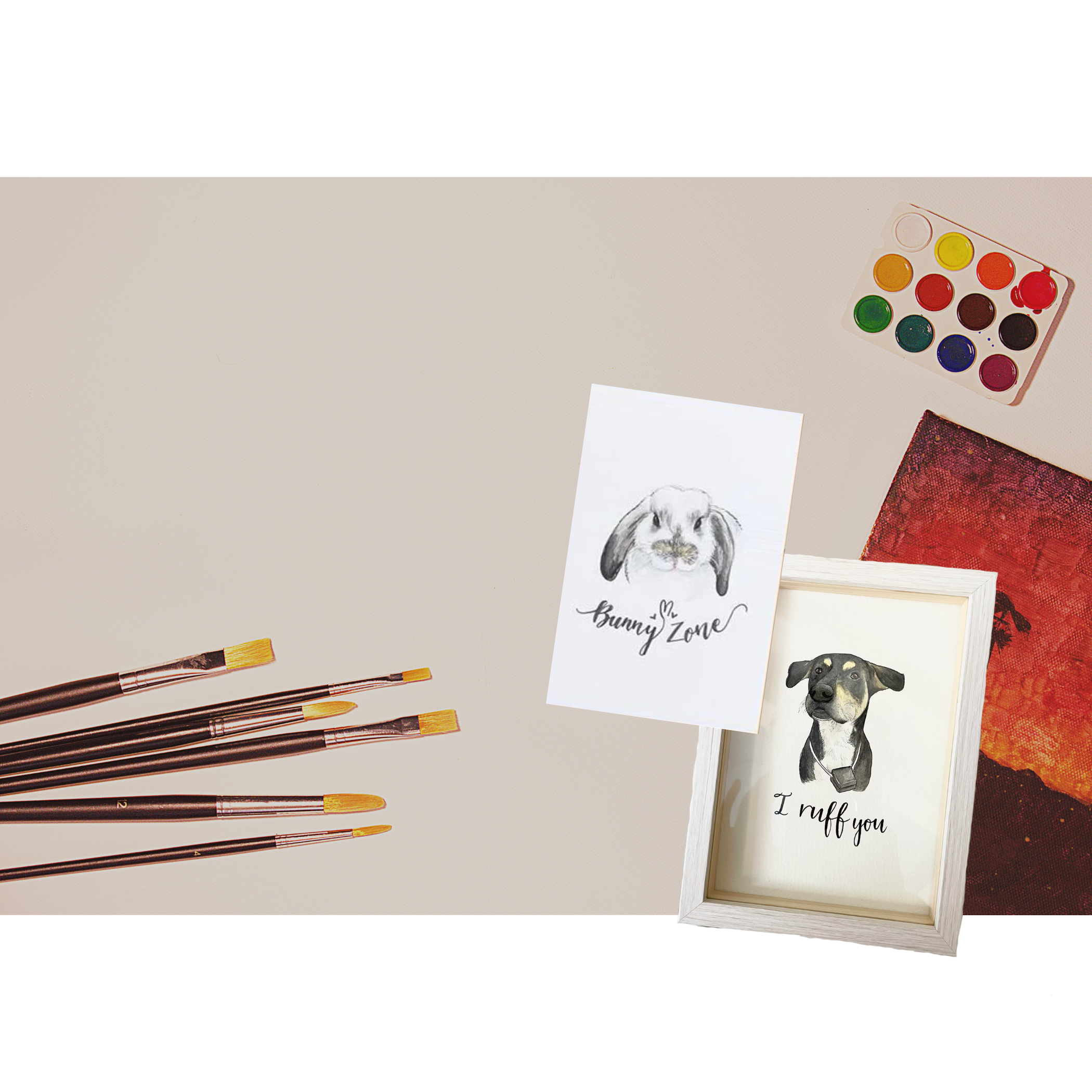 Behind the Scenes: The Making of a Watercolor Pet Portrait