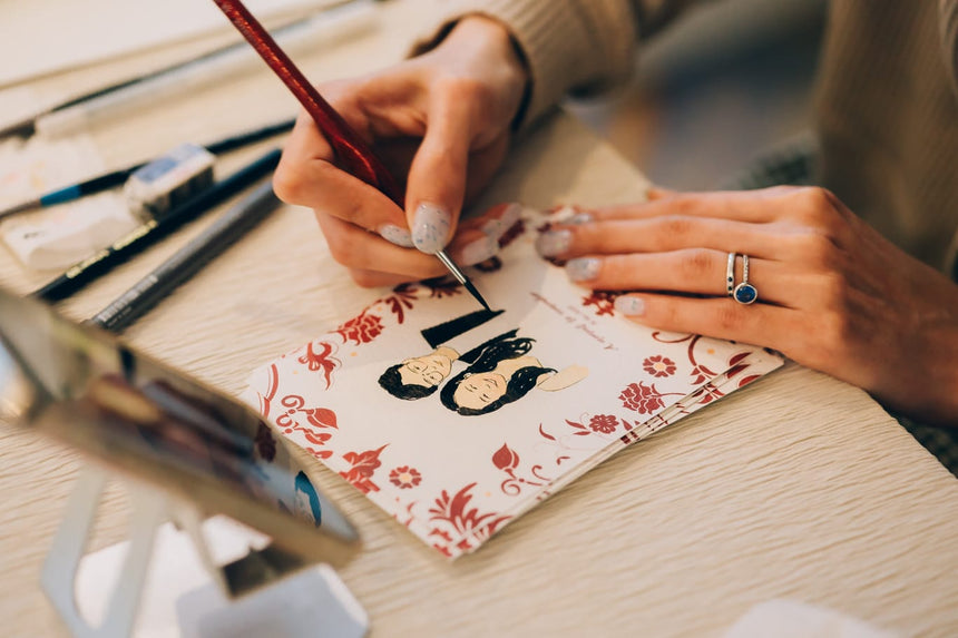 Illustrated Portrait Prints Whimsical Drawing Style