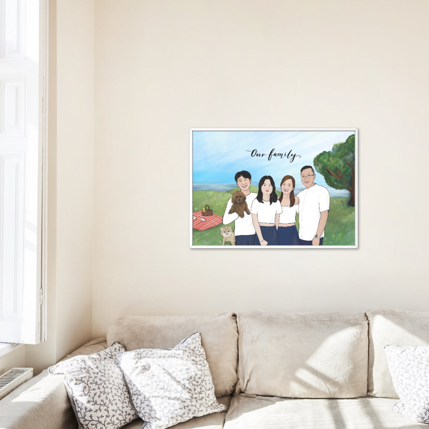 Custom Digital Family Portrait