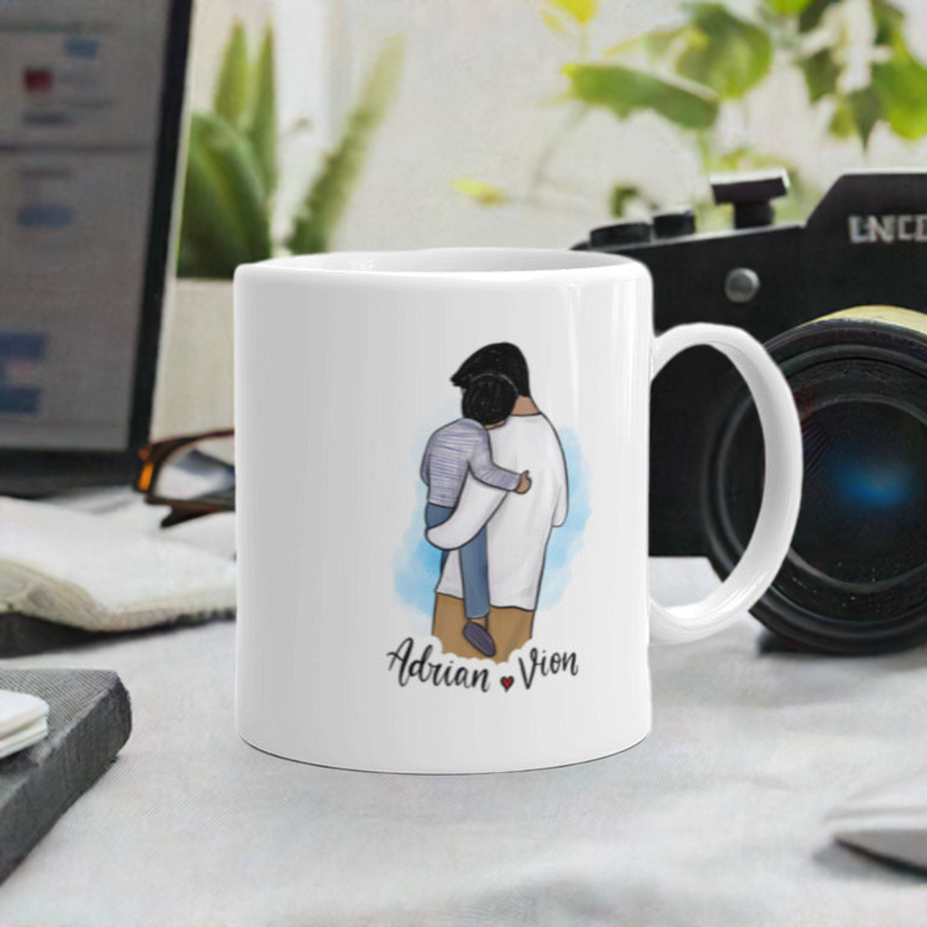 Best Dad with Child Mug