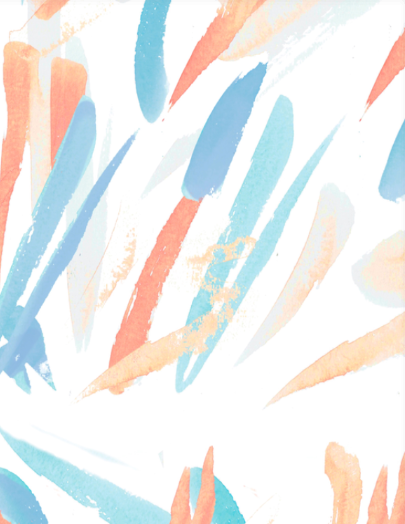 Abstract pattern with colorful brush strokes on a white background