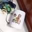 Custom best daddy portrait mug with his daughter.