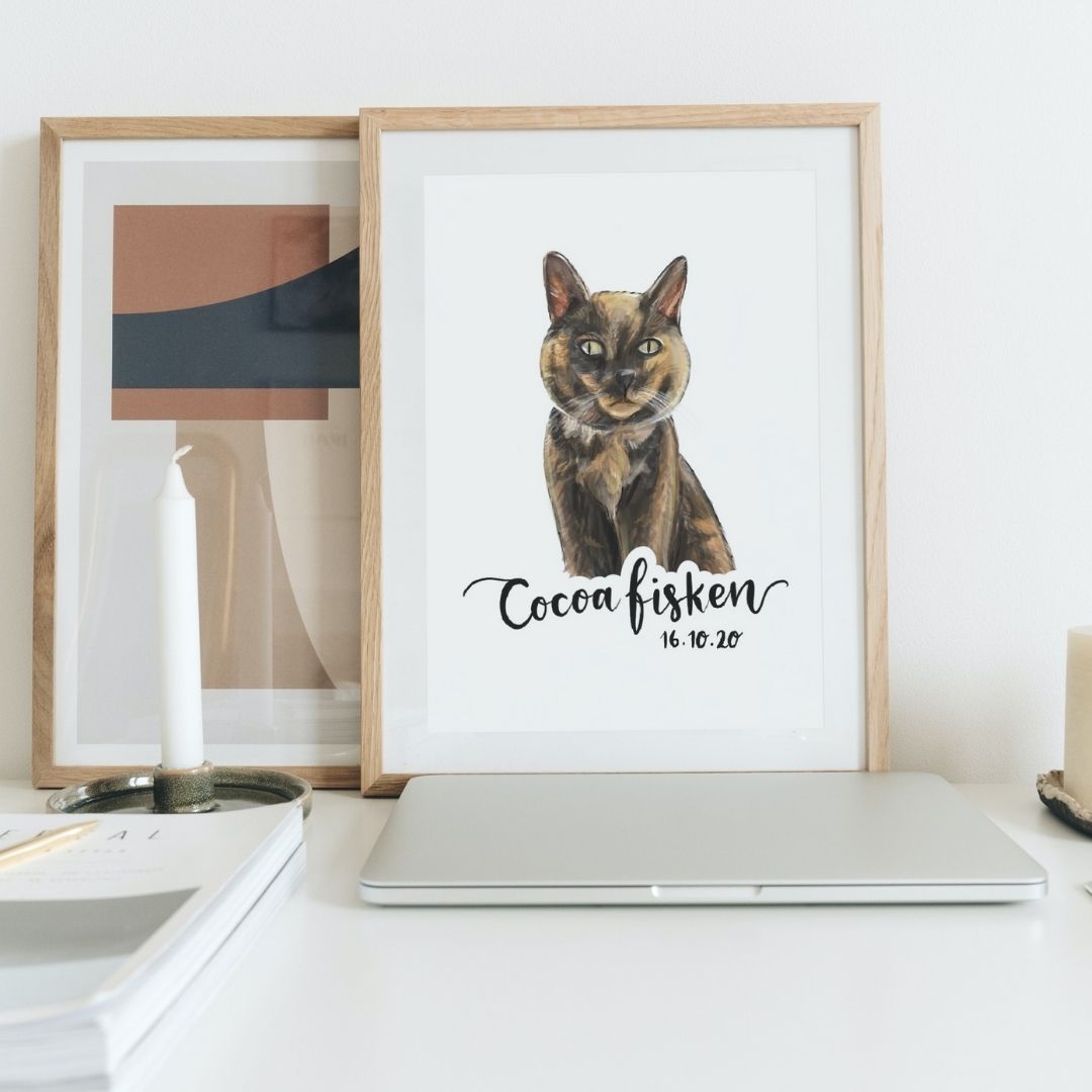 Digital Pet Portrait - Custom Pet Portrait from Photo